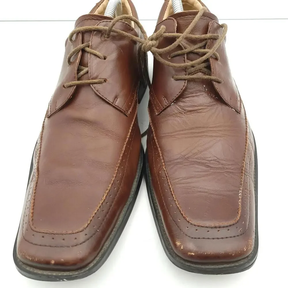 Steve Madden Oxford Shoes Mens Size 10.5 Kanon Brown‎ Leather Lace Up